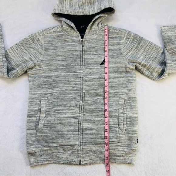 Nautica, Fleece Lined Logo Hoodie, Size M (10/12) - Picture 14 of 15